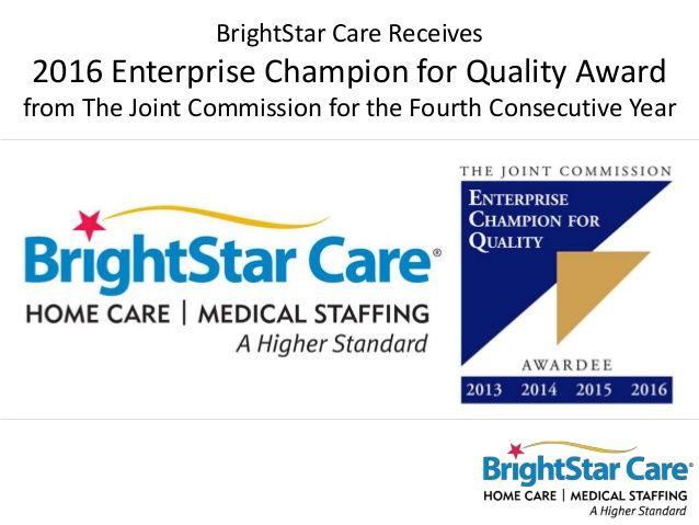 Joint Commission Award Logo - BrightStar Care Receives 2016 Enterprise Champion for Quality Award f