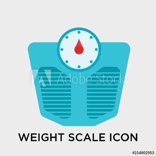 Weight Scale Logo - Weight scale icon vector sign and symbol isolated on white