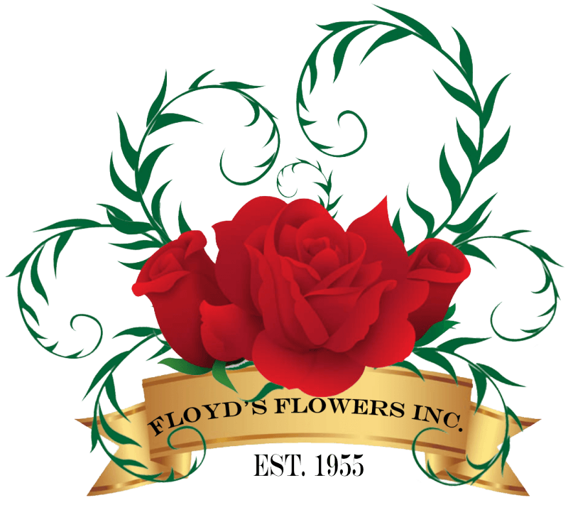 Rose Flower Logo - All Rose Heart Redford, MI Florist - Floyd's Flowers Inc.