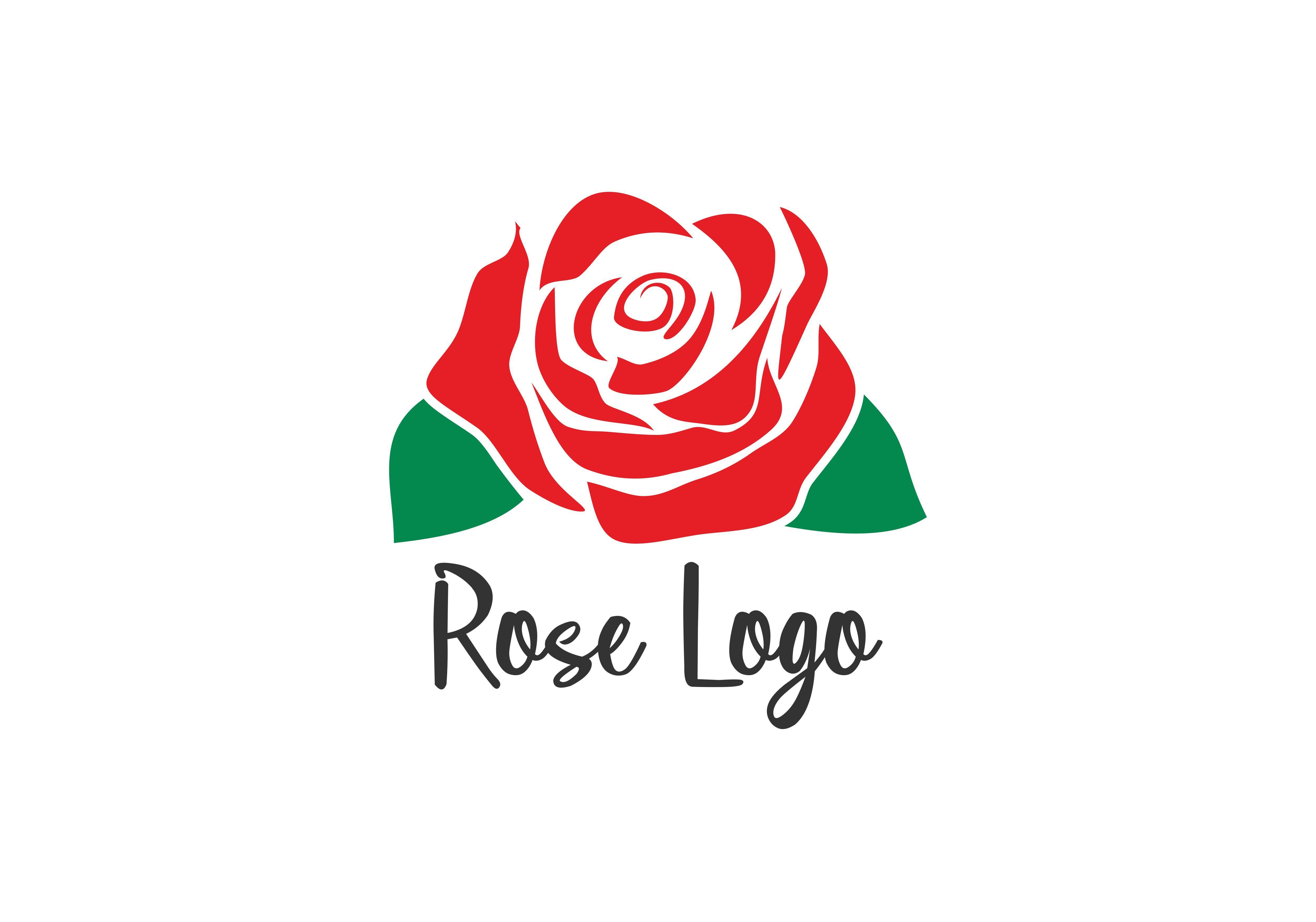 Rose Flower Logo - Rose flower logo Graphic by DEEMKA STUDIO - Creative Fabrica