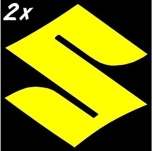 Yellow S Logo - Suzuki S Logo Gloss Yellow 600 decals 450 sticker 750 gsxr 250 rm