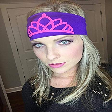 Hippie Runner Logo - Amazon.com : Princess Crown- Purple with Pink Crown. Headbands By ...