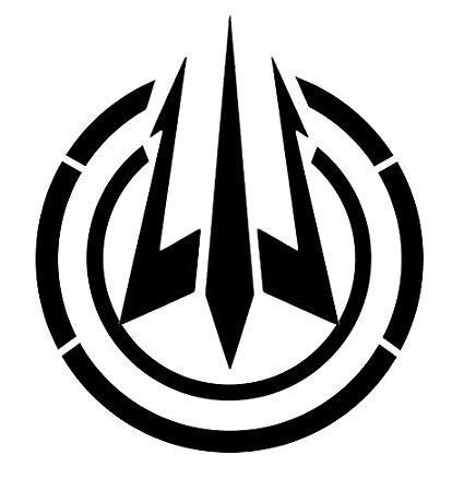 Black Trident Logo - Black Ops 3 Trident Logo Vinyl Car Laptop Window Wall Decal