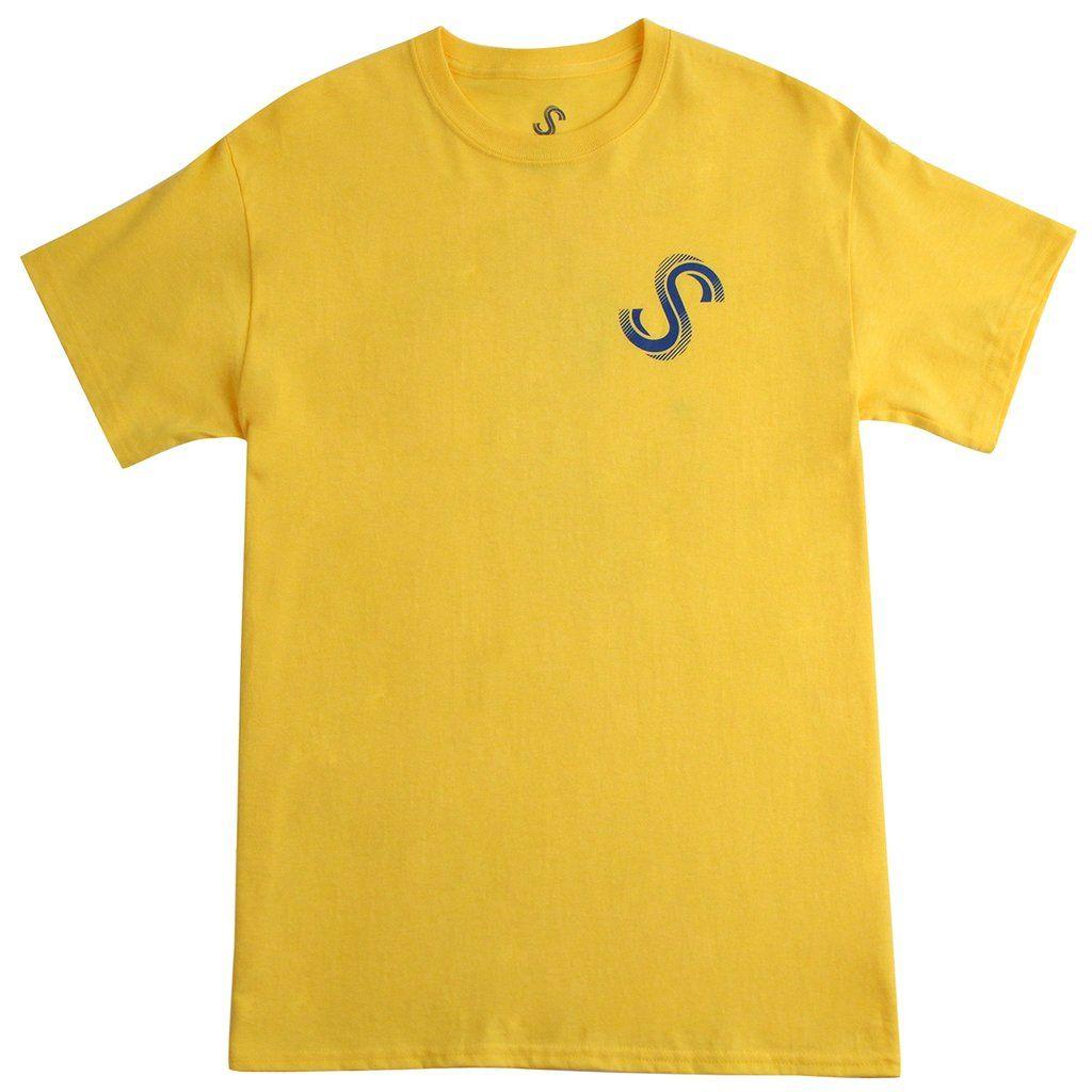 Yellow S Logo - S Logo T Shirt in Yellow by Signature Clothing | Bored of Southsea