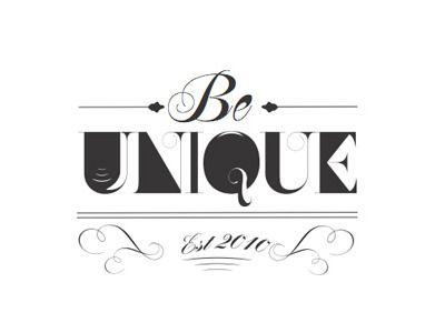Unique Logo - Be Unique Logo by Chris Rodemeyer | Dribbble | Dribbble