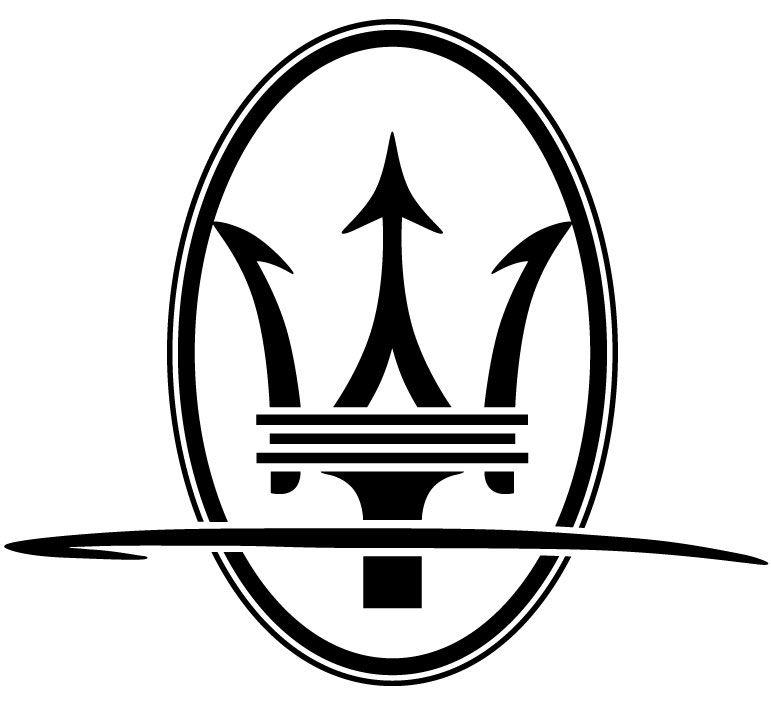 Black Trident Logo - Maserati 'The Trident Marque'