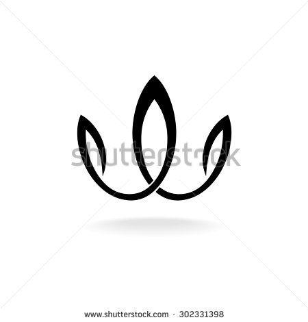 Black Trident Logo - Simple elegant black trident crown silhouette. LOGOS & BRANDING