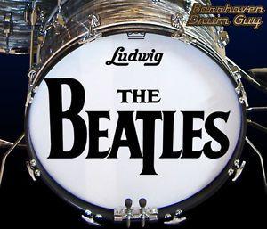 Beatles Drum Logo - The Beatles, Sullivan '64, 50th Anniversary Repro, Bass Drum Logo ...