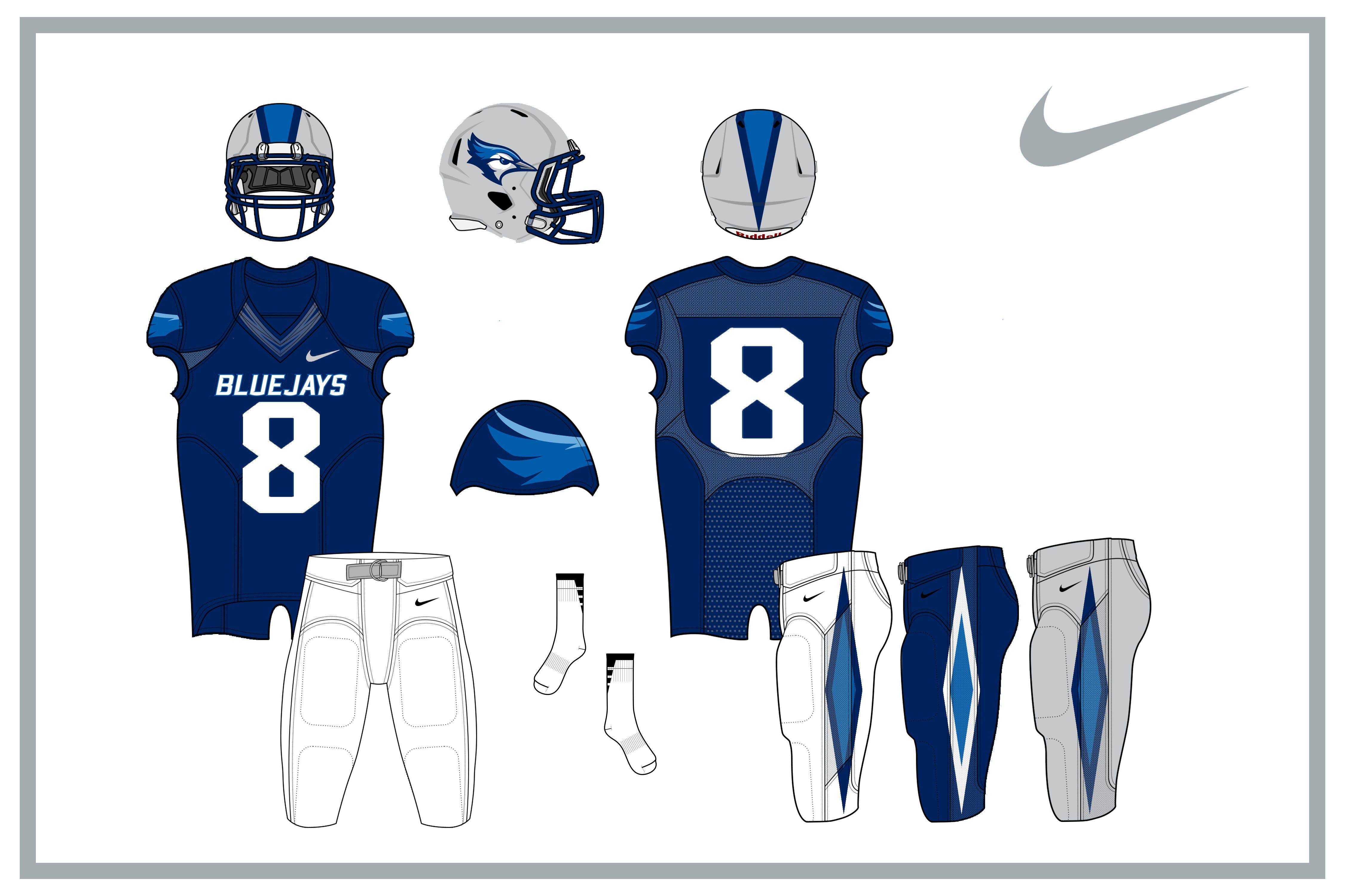Creighton Football Logo - concepts for D1 colleges without football teams