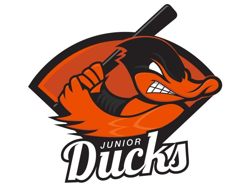 Orange Duck Logo - Jr Ducks by Cory Angen | Dribbble | Dribbble
