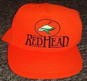 Orange Duck Logo - NEW Vintage Redhead Fluorescent Orange Duck Logo Safety Snap Back ...