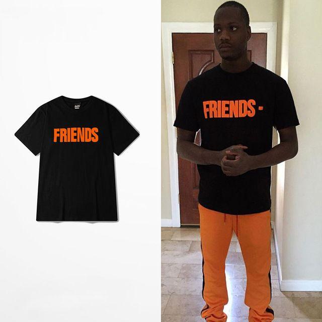 Off White Vlone Logo - Vlone For Know Wave Friends T Shirts V Print ASAP Rocky Off White 13 ...