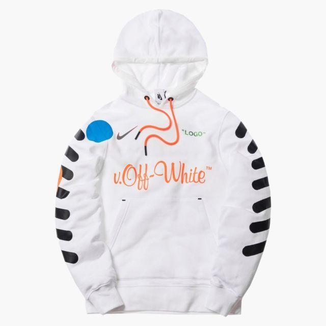 Off Ehite V Logo - Nike Lab X Off-white Football Mon Amour Hooded Pullover M Hoodie ...