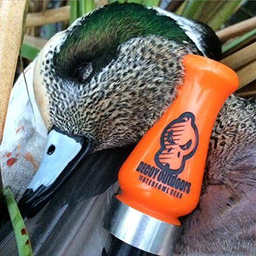 Orange Duck Logo - Decoy Outdoors Orange Acrylic Duck Call with Killer Skull Logo