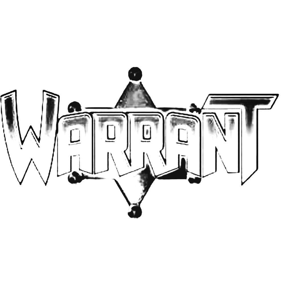 Warrant Band Logo - Warrant Band Decal Sticker