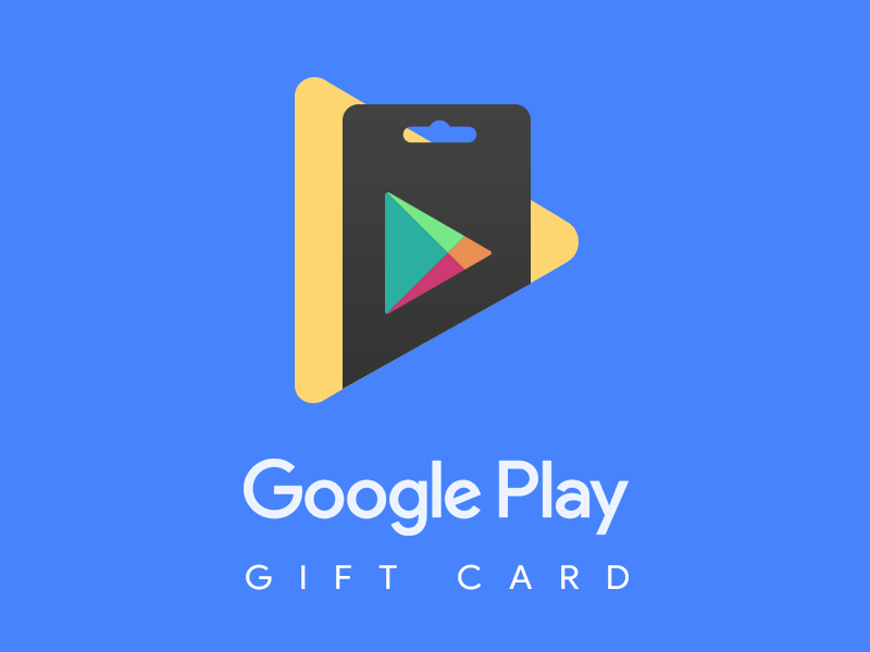 Market with Google Logo - Google Play Gift Card Logo