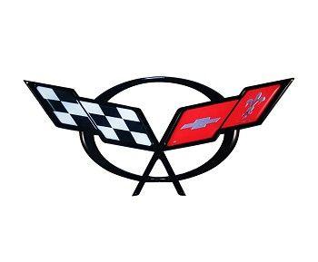 C5 Corvette Logo - C5 Corvette 1997-2004 Front Emblem Metal Sign | Corvette Mods