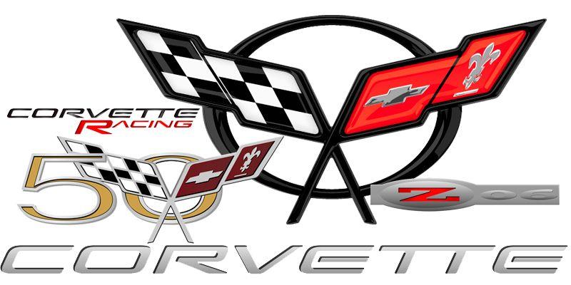 C5 Corvette Logo - C5 Corvette 1997-2004 Full Size Re-Stickable Wall Decals | Corvette Mods