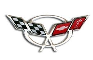 C5 Corvette Logo - C5 Corvette Steering Wheel Domed Decal Emblem