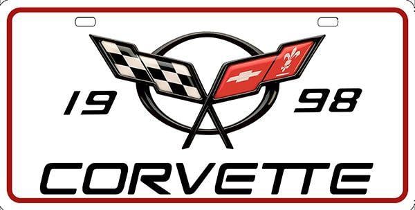 C5 Corvette Logo - C5 Corvette Logo License Plate, License Plate, License Tag, Novelty ...