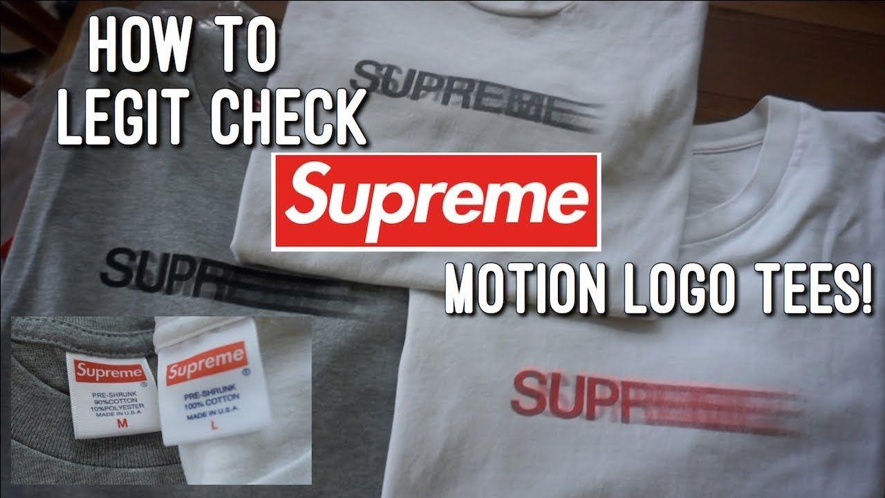 Supreme Faded Logo - How to Legit Check Supreme Motion Logo Tees! (Side by Side ...