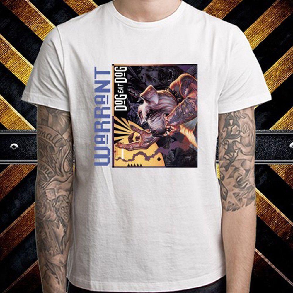 Warrant Band Logo - Warrant Dog Eat Dog Rock Band Album Logo T Shirt Artistic T Shirts ...