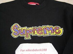Supreme Faded Logo - 2007 Supreme Gonz Logo Pullover Crewneck Sweater Black Large Pre ...