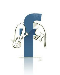 Facebook Cat Logo - best Illustration image. Illustrators, Character