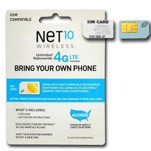 Net 10 Phone Logo - Net 10 Dual SIM Card with One Month of Service Nationwide or