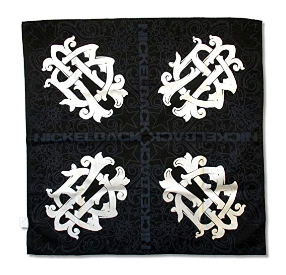 Nickleback Logo - Amazon.com: Nickelback Ornate Logo Black Bandana: Clothing