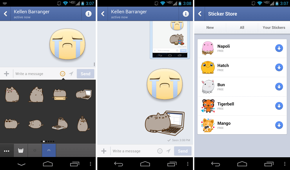 Facebook Cat Logo - Facebook Messenger Updated, Brings Adorable Cat Stickers – Droid Life