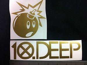 10 Deep Bomb Logo - x2 10 Deep + Hundreds decal Car laptop tablet COLOR! bomb