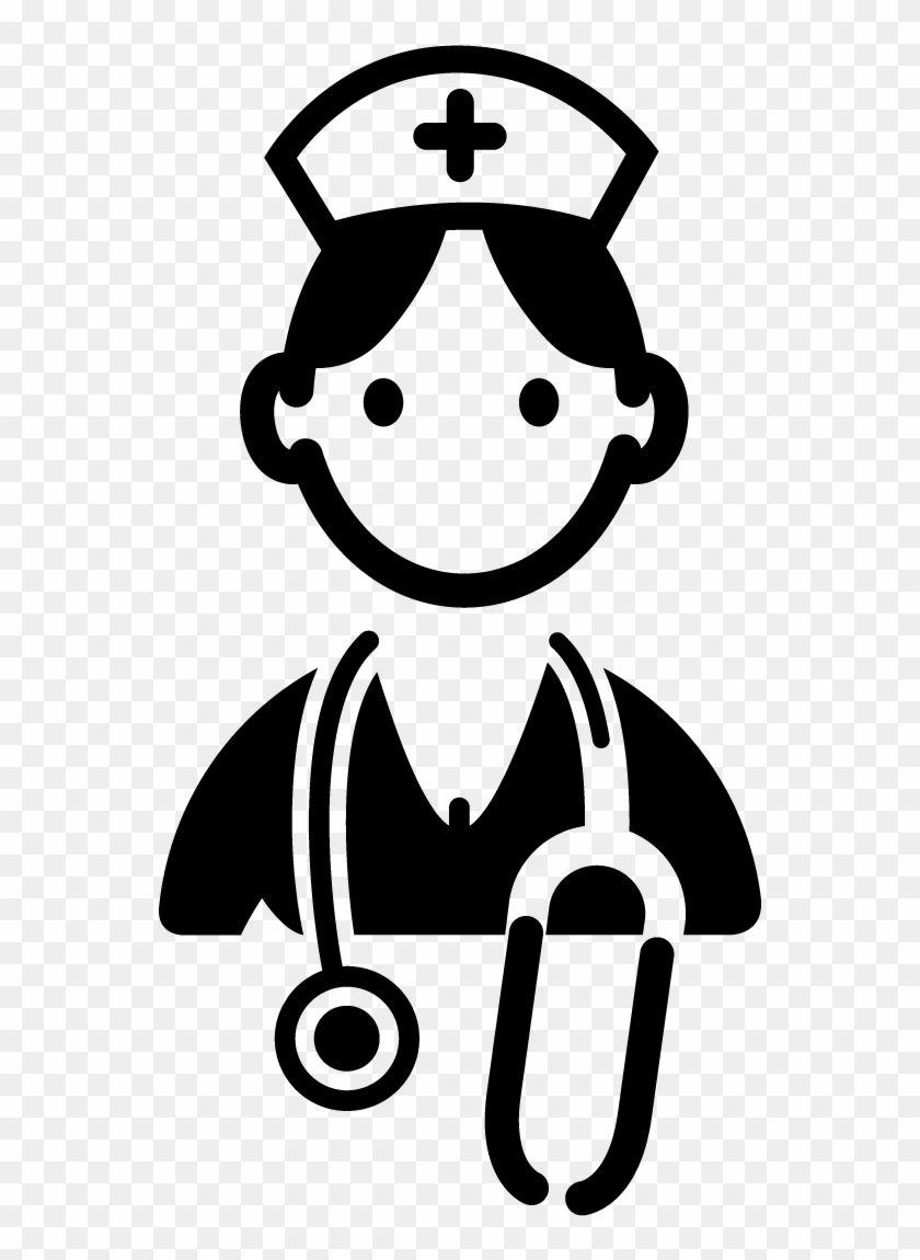 Nurse Black and White Logo - Nurse Clipart Black And White - Doctor Clipart Black And White ...