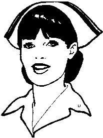 Nurse Black and White Logo - Free Nurse Black Clipart, Download Free Clip Art, Free Clip Art