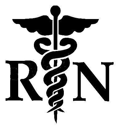 Nurse Black and White Logo - Registered Nurse Black Clipart