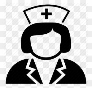 Nurse Black and White Logo - Shortage Of Nurses - Nurse Icon - Free Transparent PNG Clipart ...