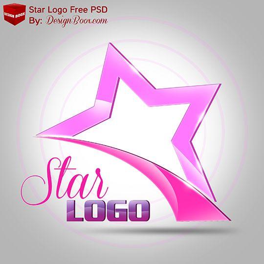 Pink Star Logo - 3D STAR LOGO FREE PSD TEMPLATE on Behance