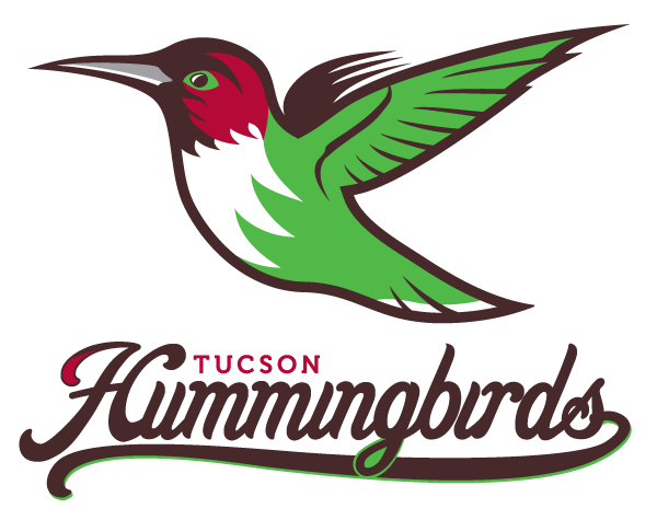 Baseball Bird Sports Logo - Tucson Hummingbirds fantasy baseball team identity