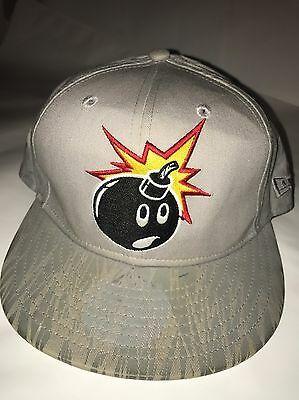 10 Deep Bomb Logo - THE HUNDREDS PLAYER Snapback Hat Starter Gray Adam Bomb Cap Huge