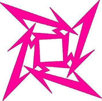 Pink Star Logo - Amazon.com: All About Families METALLICA STAR LOGO ~ Neon Pink ...
