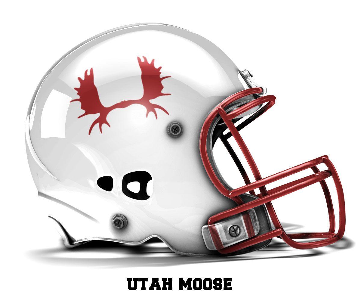 Moose Football Logo - University of Utah Moose | Utah | Football helmets, Football, Helmet