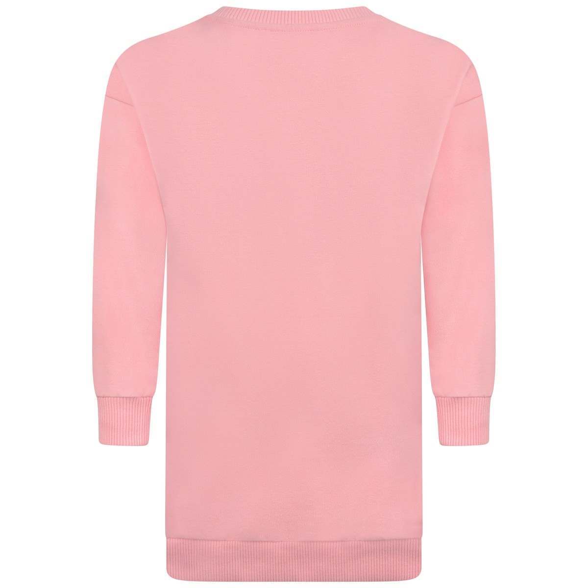 Pink Star Logo - Moschino Girls Pink Stars Logo Sweater Dress