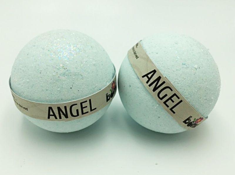 10 Deep Bomb Logo - Handcrafted All Natural Luxury Angel Bath Bomb embed with Deep Blue