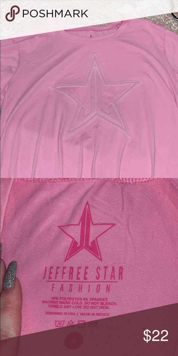 Pink Star Logo - Jeffrey Star cosmetics Pink Star logo T-shirt in 2019 | My Posh ...