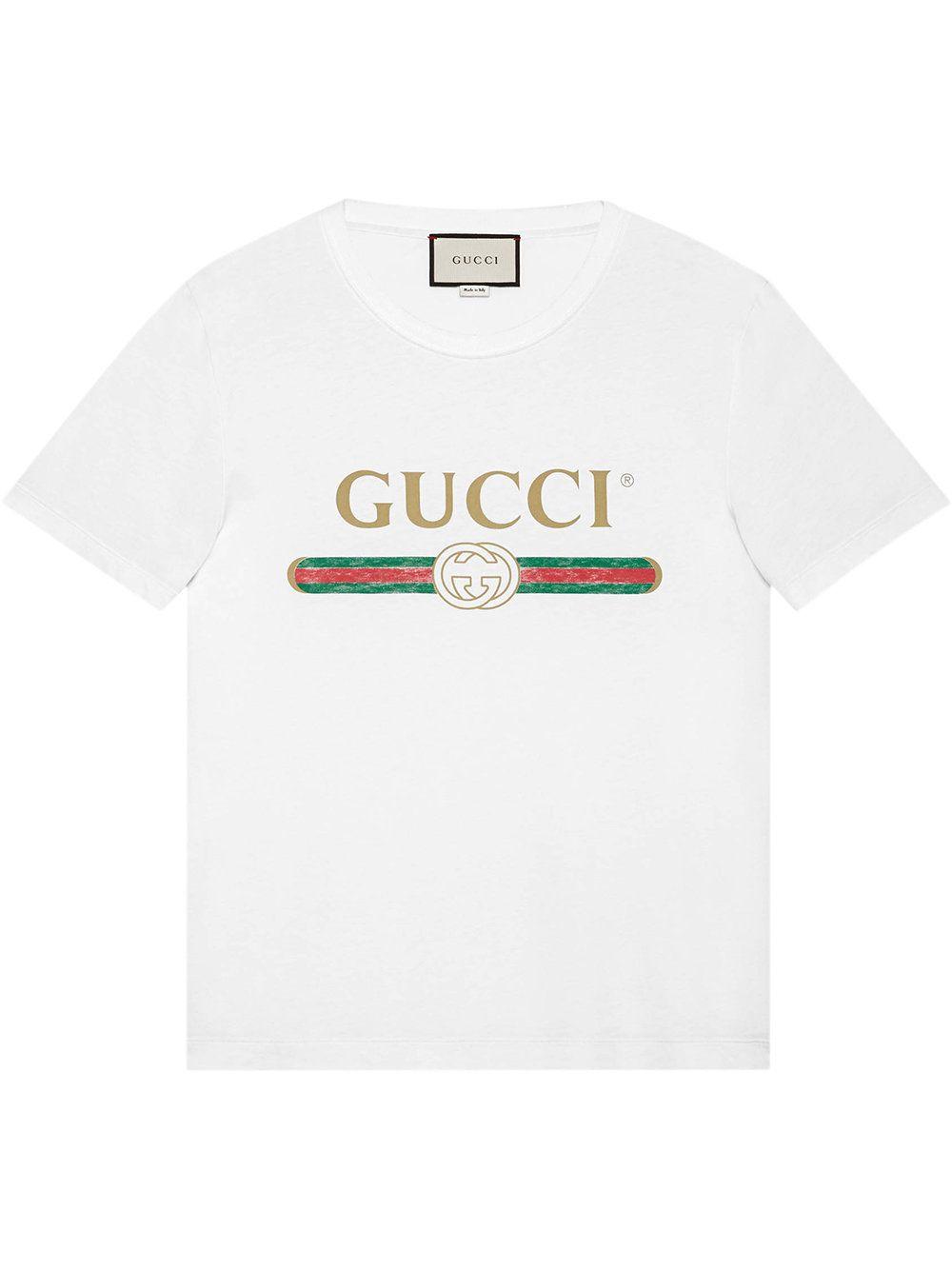 Black Red and Green Logo - Gucci Gucci Print T Shirt 440103 X3F05 BONE BLACK RED GREEN