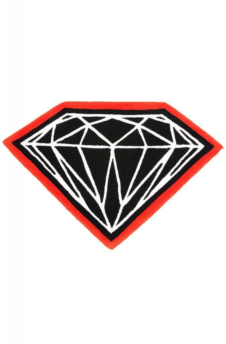 Red and Black Diamond Co Logo - Diamond Supply Co Rug Brilliant in Black & Red