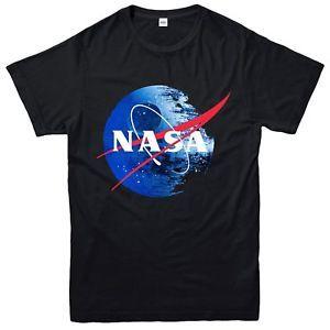 Star Wars NASA Logo - Star Wars Galactic Empire T-Shirt, NASA Death Logo Heather Grey ...