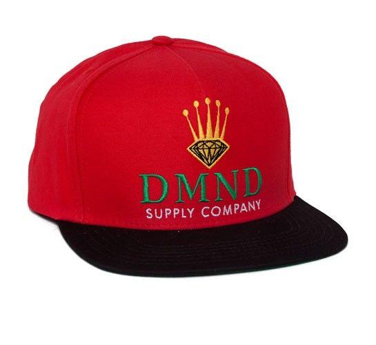 Red and Black Diamond Co Logo - Diamond Supply Co. Rollie Snapback Cap (Red/Black) - Consortium.