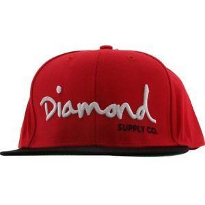 Red and Black Diamond Co Logo - Diamond Supply Co OG Logo Snapback Cap (red / black / white) | eBay