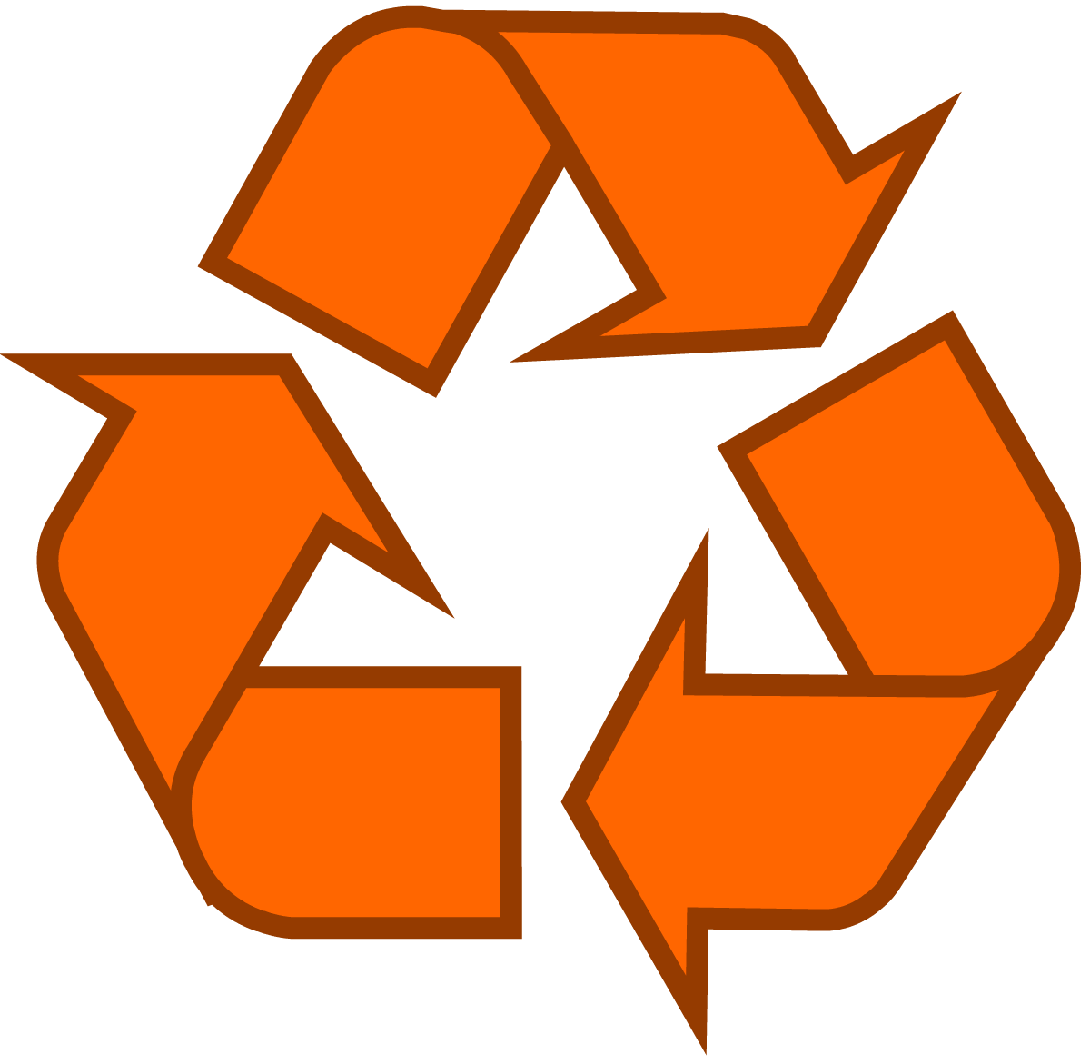 Orange Symbol Logo - Recycling Symbol the Original Recycle Logo